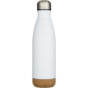 Logotrade promotional gift image of: Cove 500 ml double wall vacuum insulated stainless steel water bottle with cork details
