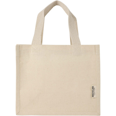 Logo trade promotional merchandise image of: Odessa 220 g/m² GRS recycled cotton mini gusset tote bag 9L