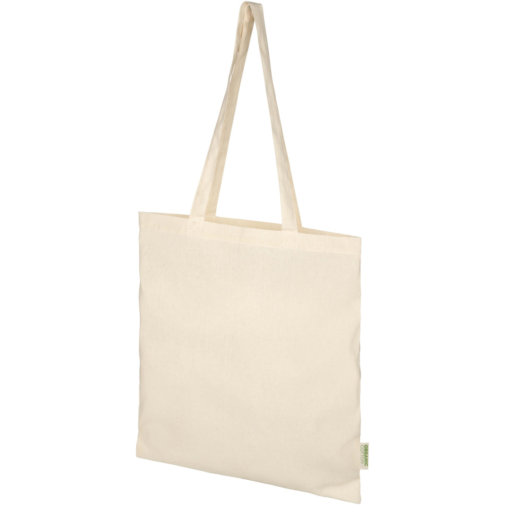 Logo trade promotional merchandise image of: Odisha 100 g/m² OCS organic tote bag 7L