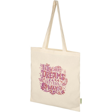 Logo trade corporate gifts picture of: Odisha 100 g/m² OCS organic tote bag 7L