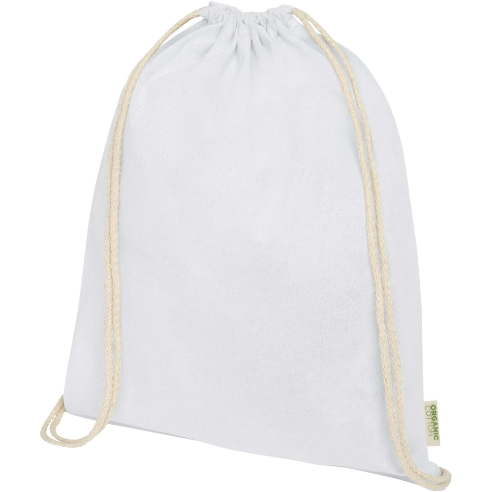 Logotrade business gift image of: Odisha 140 g/m² OCS organic drawstring bag 5L