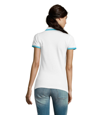 Logo trade business gifts image of: PASADENA women polo 200g