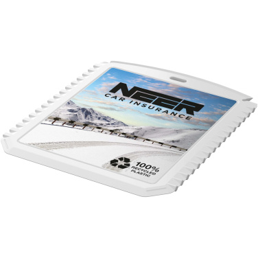 Logo trade advertising products image of: Thrym rectangular recycled plastic ice scraper