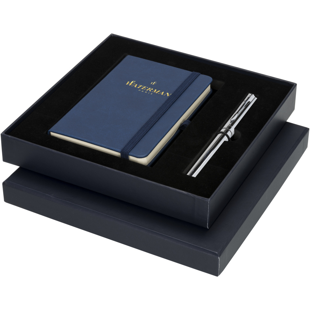 Logo trade promotional merchandise picture of: Waterman gift box with A6 notebook
