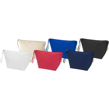 Logo trade promotional products image of: Odisha 180 g/m² OCS organic large accessory pouch 3L