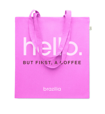 Logo trade promotional giveaways image of: Recycled cotton shopping bag