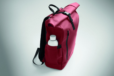 Logotrade promotional item picture of: Rolltop laptop rucksack 600D