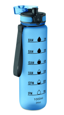 Logo trade promotional giveaways image of: Sports water bottle RPET 1L