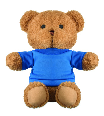 Logo trade promotional gifts image of: Teddy bear with t-shirt 23 cm