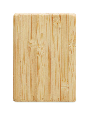 Logo trade promotional merchandise image of: Bamboo salt & pepper set