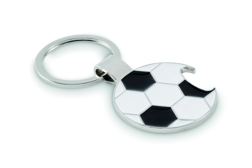 Logotrade promotional item image of: Football keyring with opener