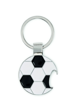 Logo trade corporate gifts picture of: Football keyring with opener