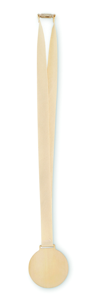 Logo trade promotional items image of: Wooden medal