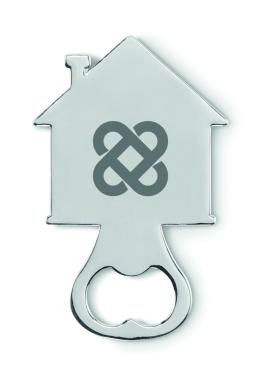 Logotrade promotional gift picture of: House shape bottle opener