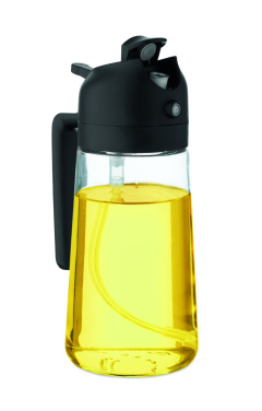 Logo trade promotional merchandise picture of: Glass oil dispenser & sprayer