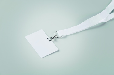 Logo trade promotional giveaways image of: Lanyard badge 54 x 86mm