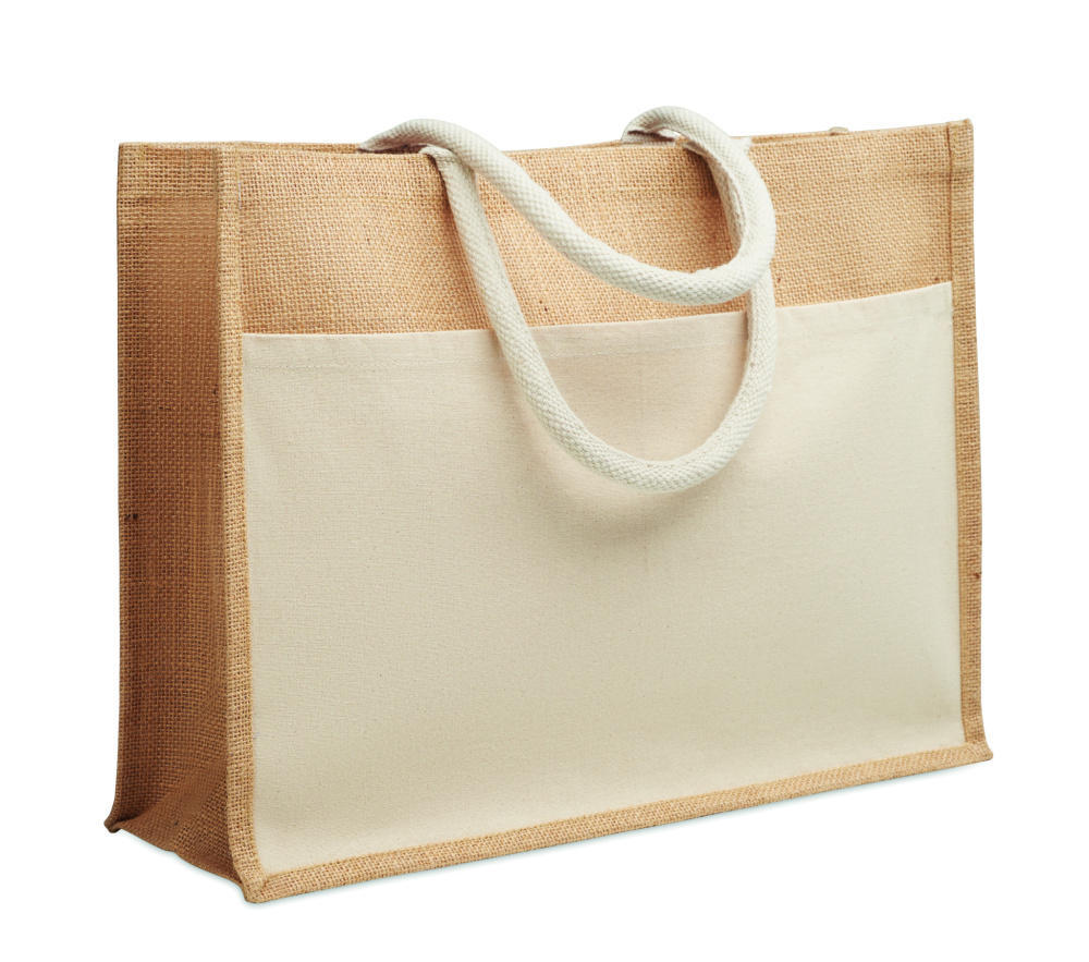 Logo trade corporate gifts picture of: Jute shopping bag