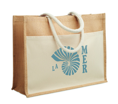 Logo trade promotional gifts image of: Jute shopping bag