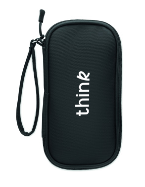 Logo trade corporate gifts image of: Tech organiser pouch 600D RPET