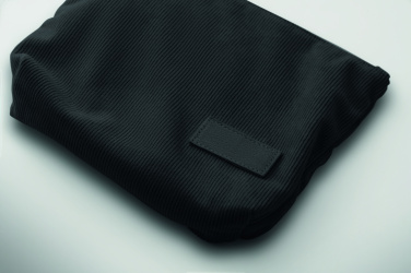 Logo trade promotional giveaways image of: Corduroy cosmetic bag