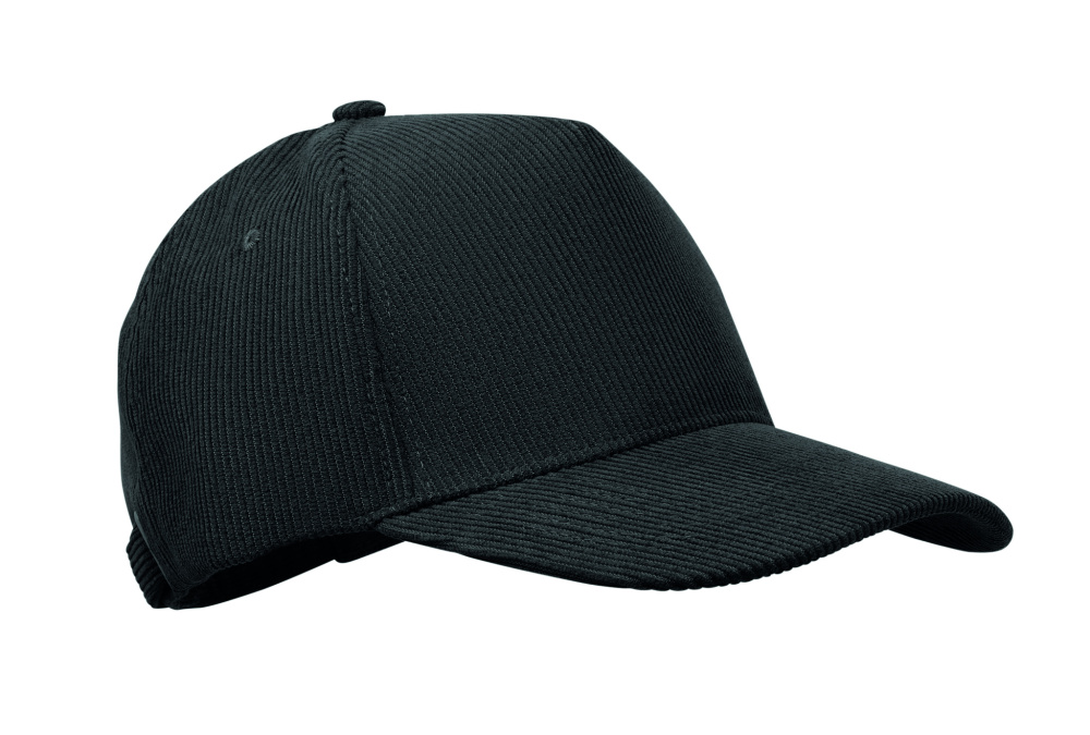 Logo trade promotional merchandise image of: Corduroy 5 panel baseball cap