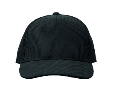 Logo trade promotional giveaways image of: Corduroy 5 panel baseball cap