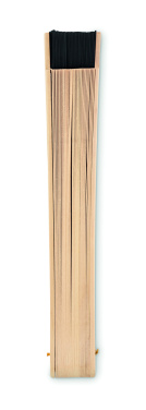 Logo trade advertising product photo of: Wooden hand fan