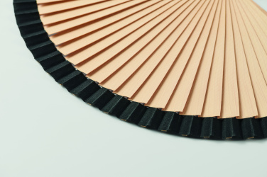 Logo trade advertising products image of: Wooden hand fan