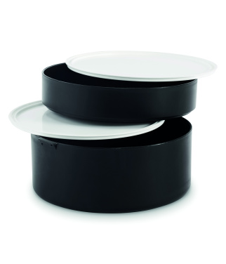 Logo trade promotional gift photo of: PP two-tier lunch box 950 ml