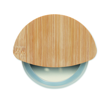 Logo trade promotional item photo of: Round bamboo pizza cutter