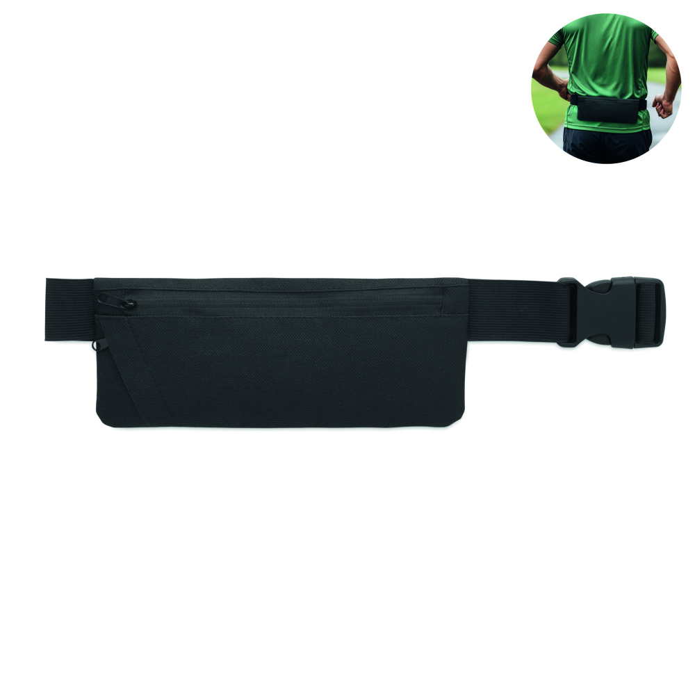 Logotrade promotional gift picture of: Sports waist bag 600D RPET