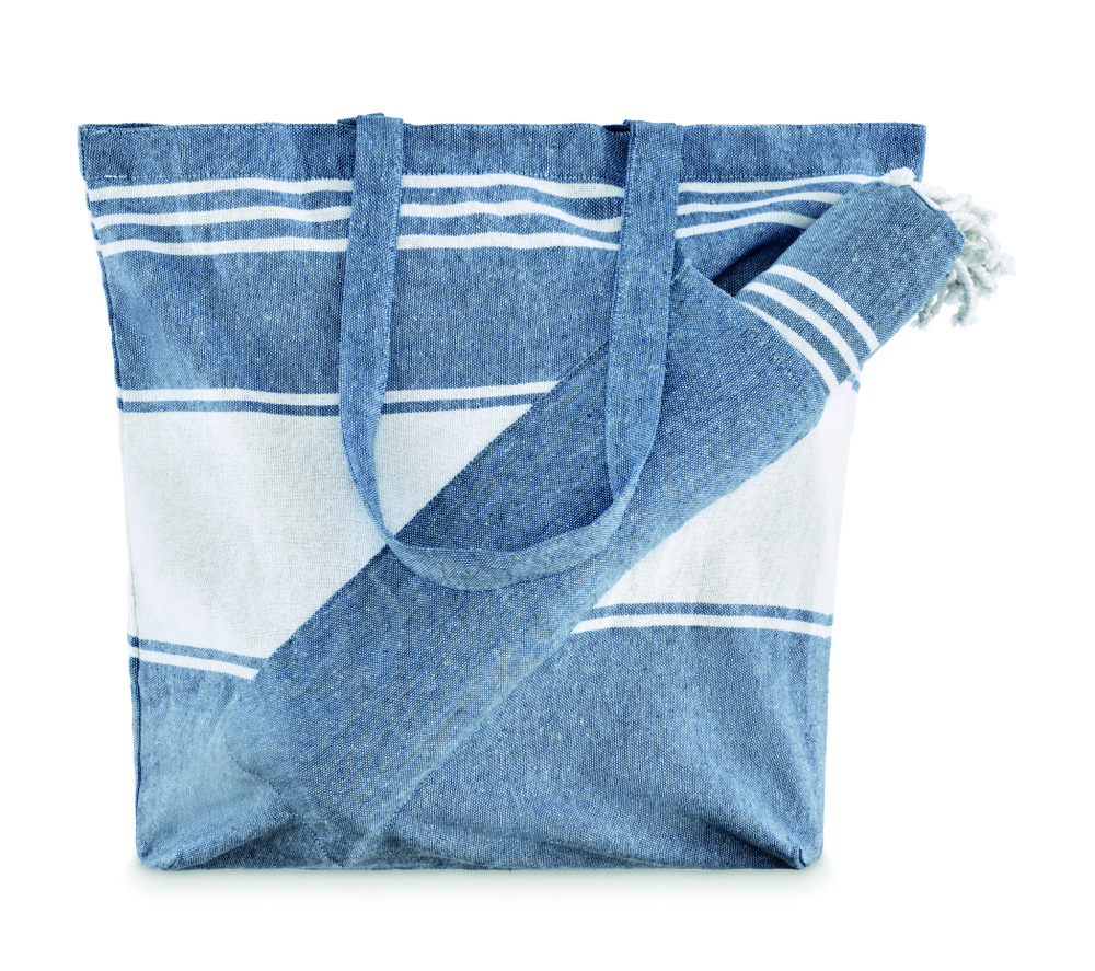 Logotrade promotional gift image of: Beach bag with hammam towel