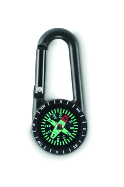 Logo trade promotional gifts picture of: Outdoor compass with carabiner