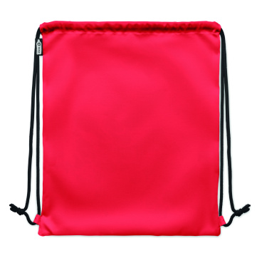 Logo trade promotional merchandise image of: Large drawstring bag 300D RPET