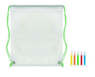 Logo trade business gift photo of: Non woven kids bag with pens