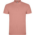 Star short sleeve men's polo, Clay Orange
