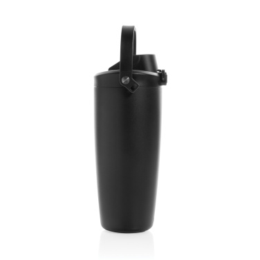 Logo trade promotional giveaways image of: Avira Ayala RCS re-steel duosip lockable crossbody tumbler