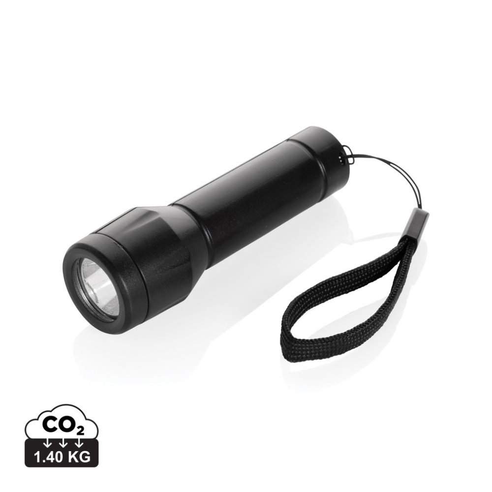Logo trade promotional items image of: Flara RSC recycled plastic USB-rechargeable torch