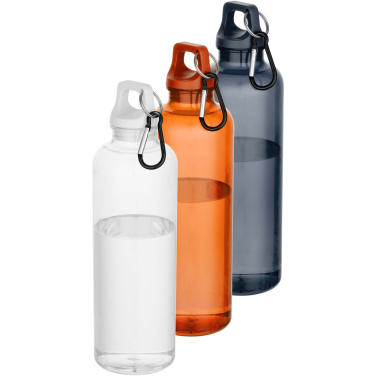 Logo trade promotional merchandise photo of: Oregon 750 ml RCS recycled plastic water bottle with carabiner
