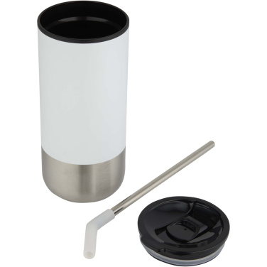 Logotrade corporate gifts photo of: Grayson 480 ml RCS recycled insulated tumbler with straw