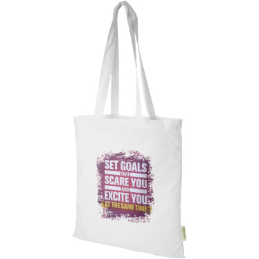 Logotrade promotional product picture of: Odisha 140 g/m² OCS organic tote bag 7L