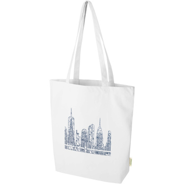 Logotrade promotional gift image of: Odisha 180 g/m² OCS organic wide bottom tote bag 11L