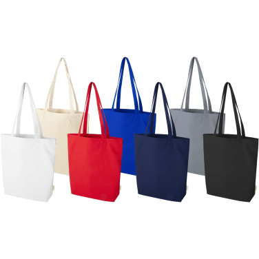 Logo trade promotional merchandise image of: Odisha 270 g/m² OCS organic tote bag 10L
