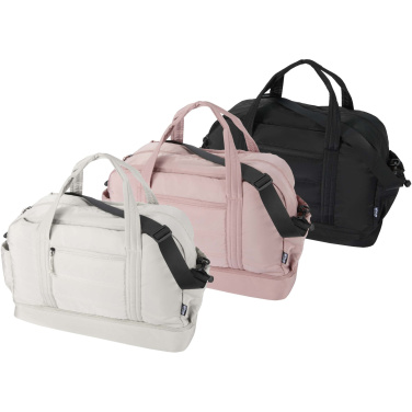 Logotrade promotional product image of: Puffer GRS recycled duffel bag with insulated bottom 30L