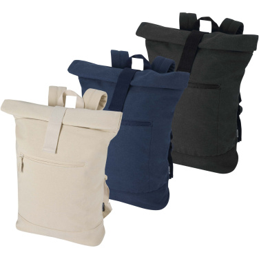 Logotrade corporate gift image of: Recanvas 14” GRS recycled rolltop backpack 16L