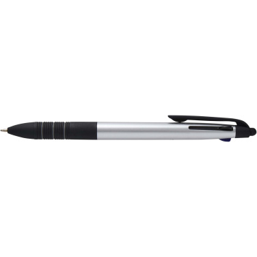 Logo trade corporate gift photo of: Trine 3-ink RCS recycled ballpoint pen with stylus