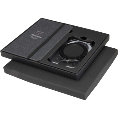 Logo trade promotional products image of: Kern A6 hard cover notebook and MagSafe wallet gift set