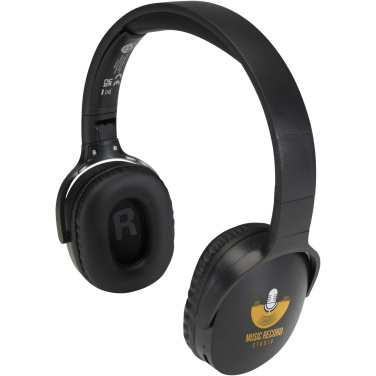 Logo trade promotional products image of: Ancha recycled plastic over-ear wireless Bluetooth® headset