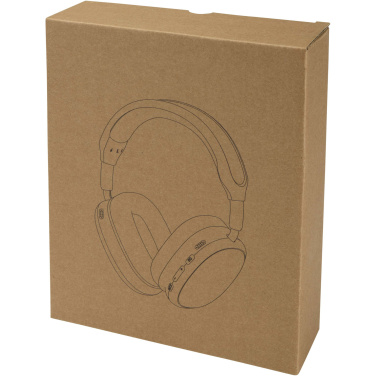 Logo trade corporate gifts image of: Alzir recycled plastic over-ear wireless Bluetooth® headset