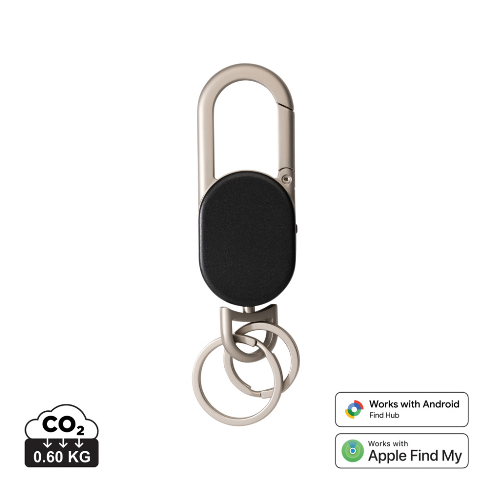 Logo trade promotional merchandise photo of: Keyfinder Dual keychain with worldwide locating